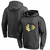 Men's Customized Chicago Blackhawks Dark Gray All Stitched Pullover Hoodie,baseball caps,new era cap wholesale,wholesale hats